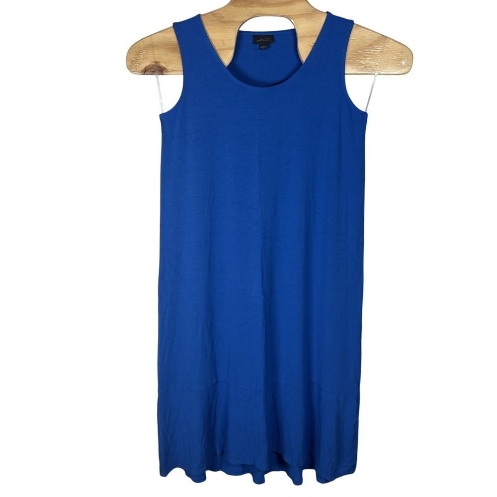 J Jill Wearever Collection Jersey‎ Midi Sleeveless Dress Size Medium Cobalt Blue